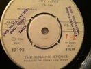 THE ROLLING STONES, PROMO SINGLE IN WHITE LABEL, CHILEAN ISSUE FROM 1966, M-