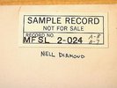 NEIL DIAMOND Mobile Fidelity MFSL White label test pressing JVC SAMPLE japan