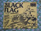 ORIGINAL 1981 OR 1982 BLACK FLAG RAYMOND PETTIBON FLYER KBD HC HARDCORE