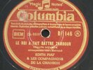 78 RPM EDITH PIAF / LE ROI A FAIT BATTRE TAMBOUR / COLUMBIA BF 146 FRANCE RARE