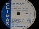 George Lewis and His New Orleans Stompers  Climax set of 4 missing #102