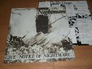 NIGHTMARE Give Notice of Nightmare LP vinyl LIP CREAM GAUZE OUTO