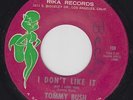 TOMMY BUSH I Don't Like It 45 on Rika northern soul HEAR