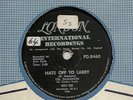 DEL SHANNON      SOUTH AFRICA  78  HATS OFF TO LARRY   VG++