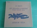 SANDOR VEGH BACH SONATES PARTITAS VIOLON 3 LPs VALOIS BOX SET NEAR MINT ??