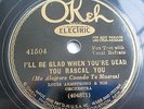 78 RPM RECORD OKEH 41504 LOUIS ARMSTRONG & HIS ORCHESTRA