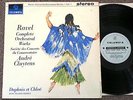SAX 2476   RAVEL Complete Orchestral Works   CLUYTENS   B/S NM LP   Classical