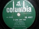 India Cliff Richard and The Shadows A Girl Like You 78 Rpm DB 4667 s25
