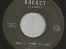 ROCKABILLY bw/ TEEN --GLEN OWENS-- GOT A RIGHT TO CRY  -HEAR BOTH- ROCKET