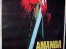AMANDA LEAR RARO MANIFESTO ORIGINALE 70X100 
