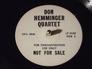 DON HEMMINGER QUARTET mega RARE private JAZZ demo promo LP female vocal HEAR IT