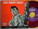 RED VINYL / GENE VINCENT OVER THE RAINBOW / 7INCH NM MINT- CLEAN VINYL