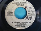 Rare Promo EP 45 : Elvis Presley   Love Me Tender   RCA Victor DJ-7