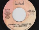 Modern Soul Boogie 45 - Chris Holcombe - You Must Get To Know Me - CJH -obscure