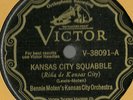 Bennie Moten KC Orch Kansas City Squabble, Now Goofy Dust  Victor V-38091 78 rpm