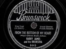 SINATRA, Frank. Melancholy Mood/From the Bottom of My Heart. Bruns 8443. His 1st