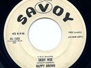 Nappy Brown RARE R&B Tittyshaker PROMO 45 rpm Record SAVOY 1555 Skidy Woe HEAR