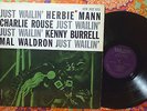Just Wailin' Kenny Burrell Max Waldron Herbie Mann Charlie Rouse New Jazz RVG LP
