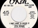 Northern Soul  Little Richard - I don't want to discuss it original US Okeh DEMO