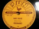 PRISIONAIRES BABY PLEASE W/WALKING IN THE RAIN 78RPM ORIGINAL SUN RECORDS 186