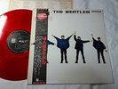 BEATLES HELP JAPAN 1982 ORIGINAL LIMITED MONO RED COLOR VINYL w/NARROW BLACK OBI