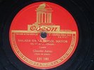 PIANO 78 rpm RECORD Odeon CLAUDIO ARRAU Balada en La Bemol Mayor CHOPIN