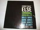 JAZZ- CANNONBALL ADDERLEY- BLUE NOTE LP 1595- SOMETHIN' ELSE- 47 W. 63RD- LISTEN