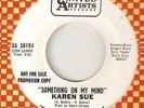 KAREN SUE Something On My Mind Say Youre Mine Again UA PROMO  NORTHERN SOUL 45