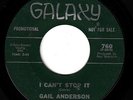 Promo Northern Soul Funk 45 GAIL ANDERSON 