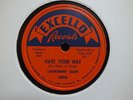 LIGHTNIN SLIM- Bad luck and trouble/Have your way- Excello 2096 BLUES