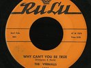 Doo Wop R&B 45   Vernalls   Why Can't You Be True   RuLu   mp3 rare VG+