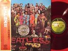 THE BEATLES SGT PEPPERS LONELY HEARTS CLUB JAPAN APPLE ISSUE RED WAX LP OBI CARD