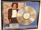 Michael Jackson, Off The Wall, mit Cover, Platin Record Schallplatte Award gold
