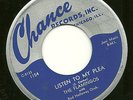 '54 R&B 45-Flamingos-Cross Over The Bridge/Listen To My Plea-Chance 1154-NiceVG+