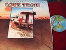 LOVE TRAIN : WELL PLEASED&SATISFIED RED VINYL LP BURNING ROCKERS BR 1004 UK