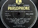 BEATLES 1964 STEREO 1st Press UK Parlophone LP - Hard Day's Night - Chubby Type