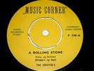 THE BRISTOLS - A ROLLING STONE - 45 SINGLE -  DANISH BEAT MOD LISTEN