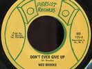 Wes Brooks - Don't Ever Give Up (Lay Down Your Arms) US orig 7