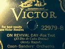 HOT DANCE Depression  Victor 22979 COON-SANDERS Orch Revival Day E+