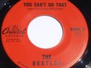 Rare Beatles Capitol Promo Record 45 Music City KFWBEATLES You Can't Do That NM