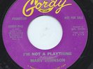 MARV JOHNSON 45RPM '65 GORDY I'M NOT A PLAYTHING PROMO VG VINYL