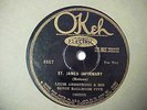 Louis Armstrong Savoy Ballroom Five Hot Okeh 8657 St. James Infirmary 78 rpm