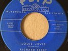 R&B Rocker 45 RICHARD BERRY & THE PHARAOHS Louie Louie *RARE TYPO* on FLIP HEAR