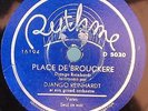 Xrare Django Reinhardt Place De Brouckere Rythme 5030 Belgian 10’’ 78rpm E.