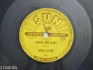 JAMES COTTON Cotton Crop Blues/Hold Me In Your Arms SUN 206 78 rpm
