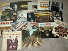 Box of Eighteen Beatles Vinyl LPs