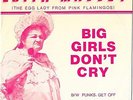 EDITH MASSEY – Big Girls Don’t Cry/Punks Get Off the Dope Egg 45 PICTURE SLEEVE