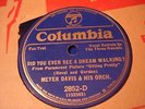 JAZZ MEYER DAVIS ORCH Did You Ever See A Dream Walking COLUMBIA 2852 ROYAL BLUE