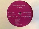 Georges Enesco plays Bach Sonatas CLP-104/6