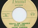 HEAR-Rare Teen 45- Frank Gorshin (Batman's Riddler) That's The Trouble With Love